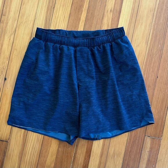 Lululemon Surge Short 6” in Heather Allover Iron Blue True Navy Size M - Picture 2 of 8